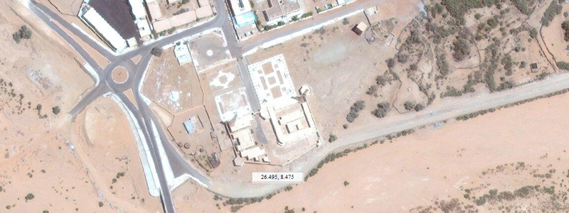 fort Polignac à Illizi fort militaire sahara france algérie histoire ruines vue aérienne