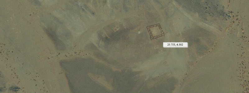 fortin inconnu fort militaire sahara france algérie histoire ruines vue aérienne