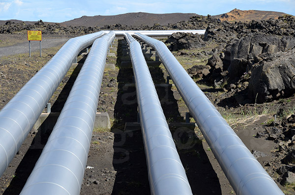 islande péninsule de reykjanesta usine géothermique géothermie tuyaux eau chaude
